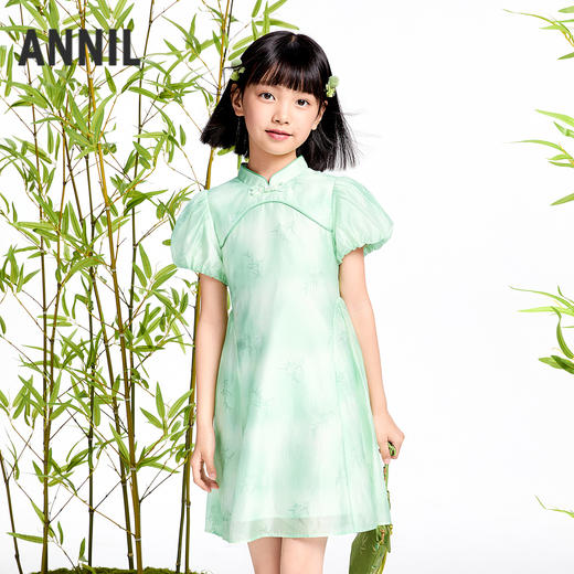 女童短袖连衣裙夏季新款安奈儿童装实体店同款AG523610 商品图0
