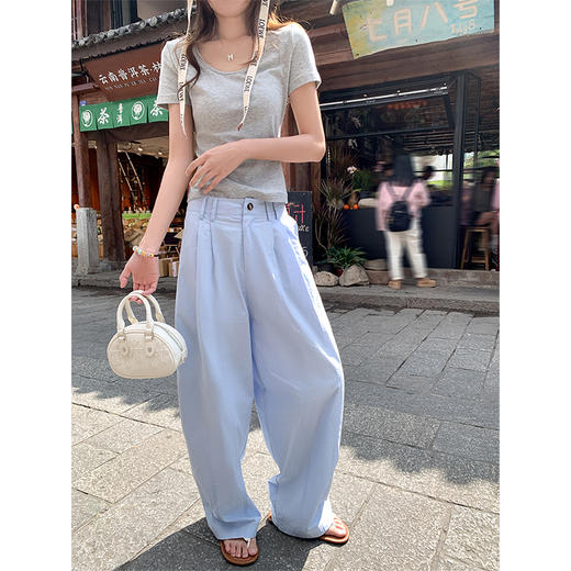 【169元任选2件】最后一波现货！2色慵懒阔腿休闲裤 商品图5