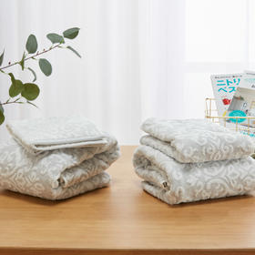 大马士毛巾系列 方巾/面巾/小浴巾/浴巾 浅灰色/粉色/浅蓝色