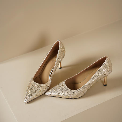 westory2025年春季新款尖头细高跟通勤单鞋时尚优雅单鞋W25AE58641 商品图0