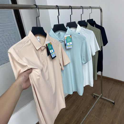 柜899！高品质透心凉速干透气3D立裁男纯色冰丝短袖polo衫！ 商品图1