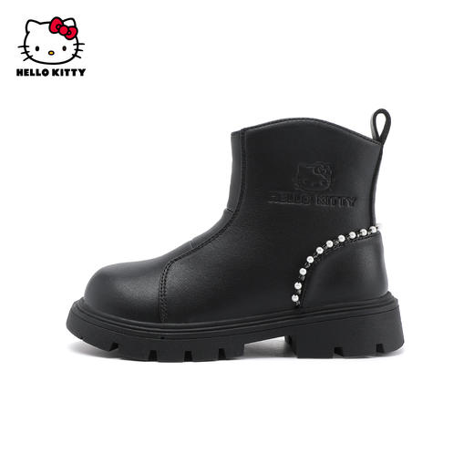 HelloKitty童鞋女童马丁靴春秋儿童皮靴子中大童短靴防滑26-36 K4536963 商品图0