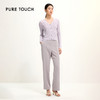 PURE TOUCH紫灰色V领针织开衫 1359252111 商品缩略图1