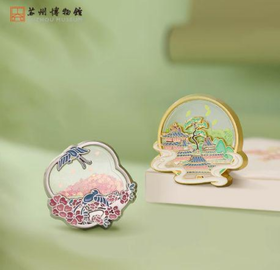 金属冰箱贴/红杏双燕