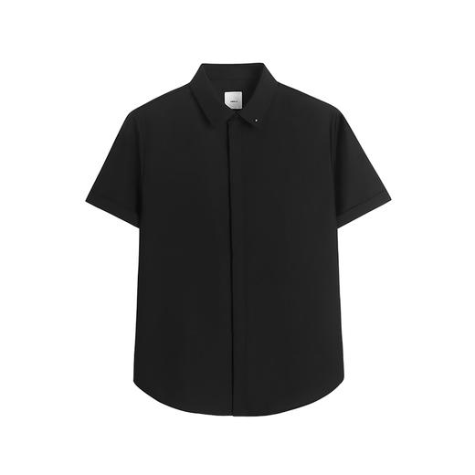 HIM漢崇  日常通勤斯文短袖衬衫男清凉透气商务正装衬衣 2026夏季 商品图4