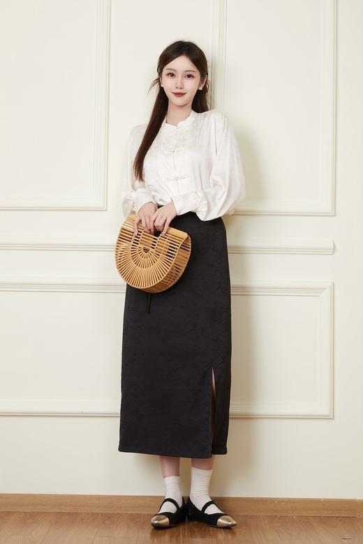 Le Malene 新中式国风提花衬衫半裙套装 20144 商品图3