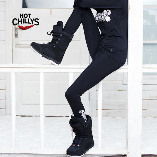 HOTCHILLYS热椒 女士8K磨毛运动长裤登山打底抑菌排汗HCA9846P 商品图4