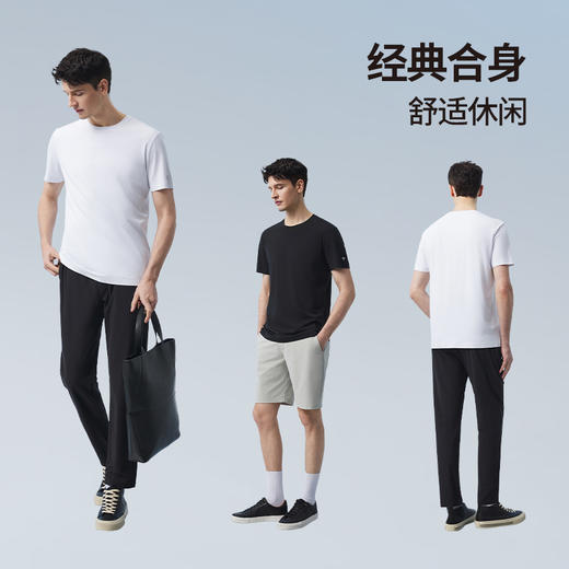 拇指白小T丝滑压胶短袖T恤无限系列 商品图3