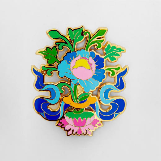 布达拉宫吉祥八宝冰箱贴/磁吸徽章（两用） 商品图5