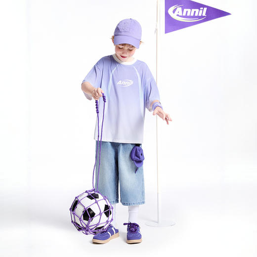 【实体店同款】男童全腰牛仔七分裤夏季新款安奈儿童装AB526639 商品图3