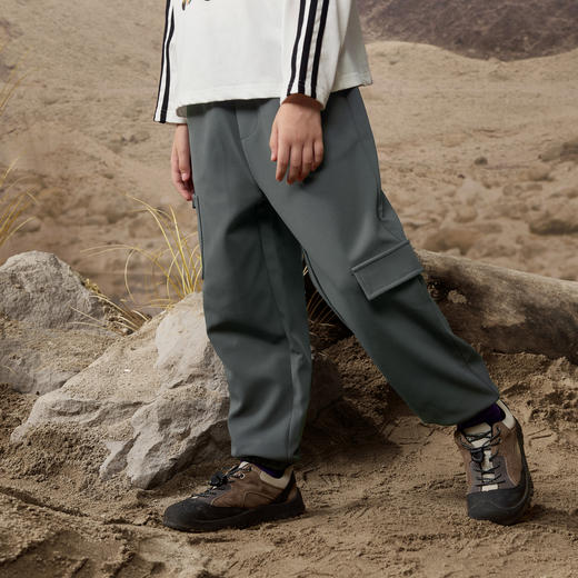 【MQD】小灯塔男大童春秋季品户外露营运动跑步针织裤 商品图1