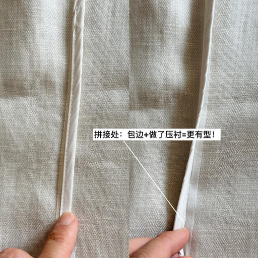 25春夏| 人字纹肌理天丝亚麻微收腰七分袖西装【包邮+三天无理由退换】 商品图13