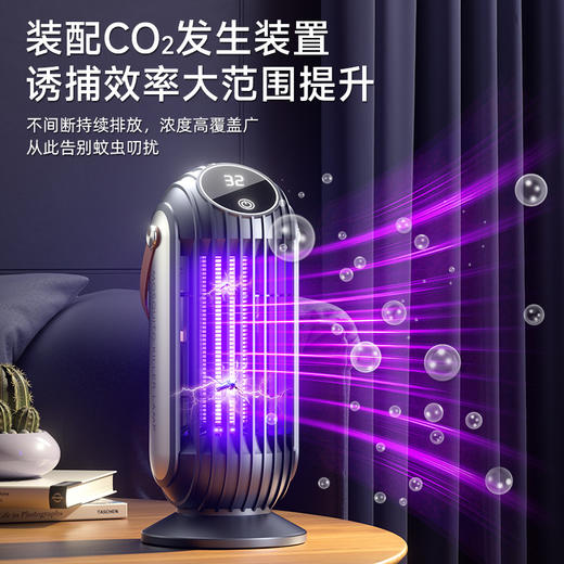 【智能光感灭蚊器】智光灭蚊灯，护家人如珍。360°全方位护佑，孕婴儿家庭共享。CO2催蚊引诱，电网2000V惩蚊徒。柔光小夜灯，夜晚安心睡！ 商品图2