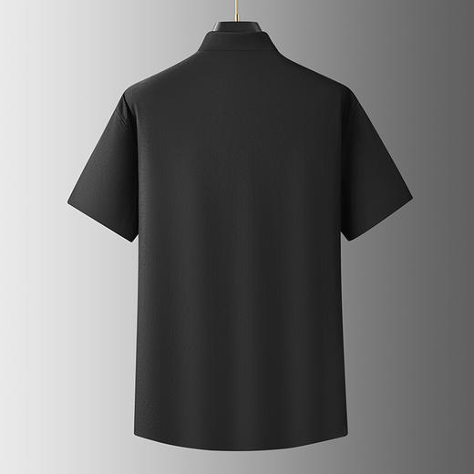 【DDA】大依优型大码短袖衬衫弹力翻领半袖衬衣商务休闲透气夏季上衣男士胖子 商品图3