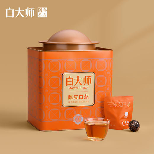 白大师白茶福鼎白茶一叶倾城大师罐2019年陈皮白茶寿眉白茶组合 商品图5