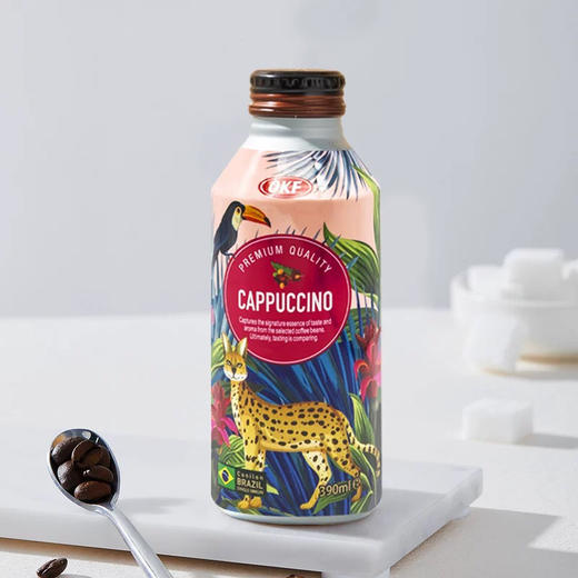 okf牌卡布奇诺咖啡味饮料390ml 商品图2