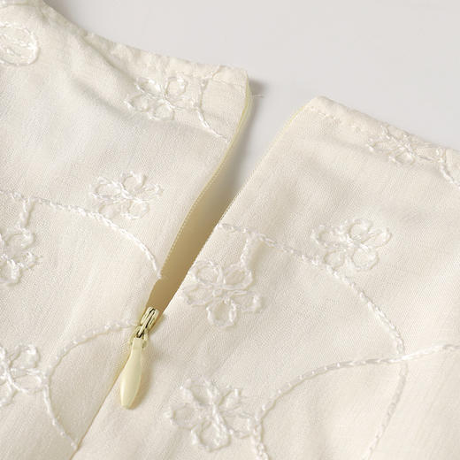 2025年春季新款大码女装甜美气质裙子胖妹妹花边V领连衣裙9951892763 商品图5