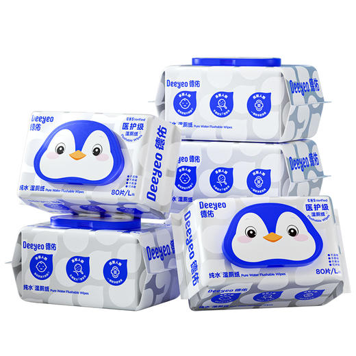 德佑丨纯水湿厕纸80抽*6包 商品图7