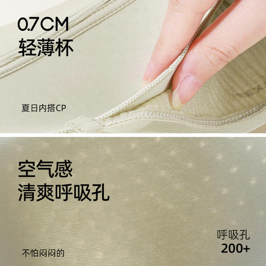 熳洁儿 抹胸内衣防走光蕾丝轻薄聚拢文胸大U背美背收副乳25251502 商品图4