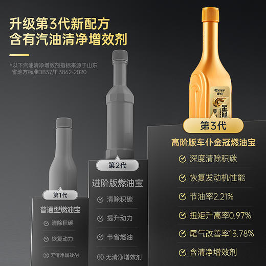 车仆金冠燃油宝 除积碳汽油燃油添加剂 汽车发动机养护喷油嘴节气门油路清洗剂节油剂（爱听原产地）） 商品图2