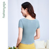 凡圣瑜伽木耳边圆领短袖FC15317 商品缩略图9