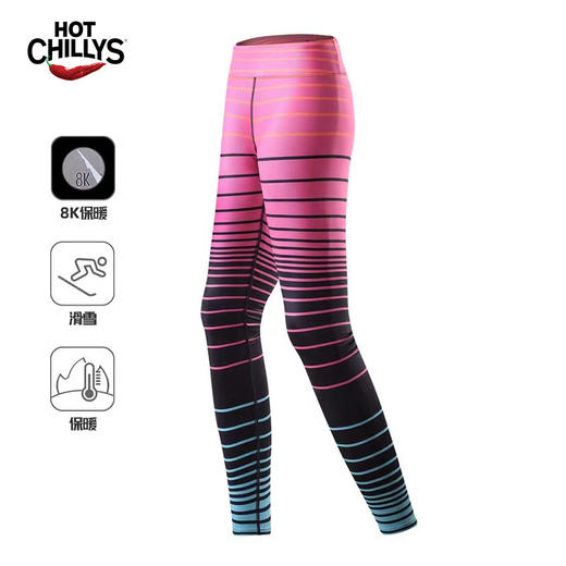 HOTCHILLYS热椒 女士8K磨毛运动保暖长裤滑雪速干骑行 HCA9928P 商品图2