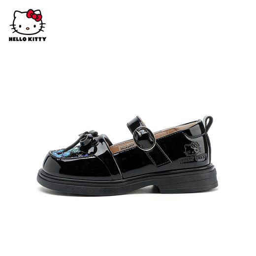 HelloKitty童鞋女童皮鞋春秋宝宝黑色单鞋儿童礼服时装鞋26-36 K4536953 商品图3