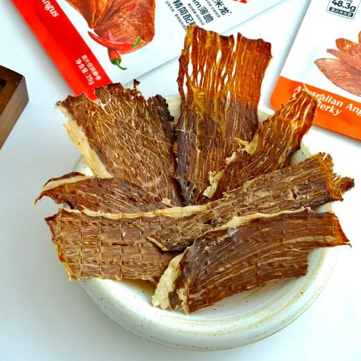 【斌哥优选】安格斯牛排脆。1mm薄脆牛肉干，一咬即碎。配料干净，除了牛肉就是盐。蛋白含量高，减脂小零食。 商品图2