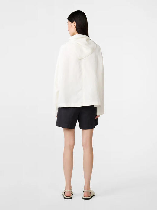 Studio Nicholson 白色bute亚麻可拆卸围巾上衣 商品图4