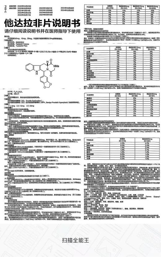 第6感他达拉非片    5mgx16片/盒 商品图2