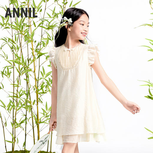 【实体店同款】女童短袖连衣裙夏季新款安奈儿童装AG523672 商品图1