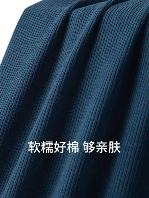 SCHIESSER舒雅铂雅25春夏新品男士150周年纪念款棉质罗纹短袖上衣E5-24839U 商品图1