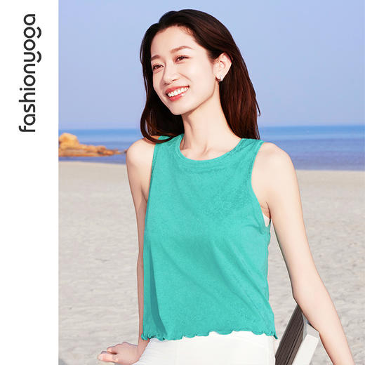 凡圣瑜伽木耳边背心F15234 商品图9