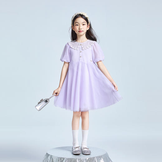 女童短袖礼裙夏季新款安奈儿童装实体店同款AG523664 商品图5