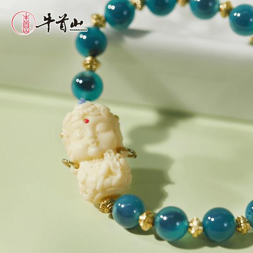牛首山文创半糖玛瑙手串女款国风小众闺蜜饰品送女友节日礼物 商品图2