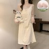 夏季性感带胸垫睡裙女士吊带云朵棉薄款清新可爱公主风睡衣家居服 商品缩略图3