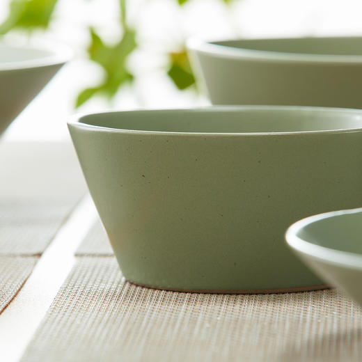 MT013系列餐具 绿色/象牙色 锥形碗/深盘/圆盘 商品图5