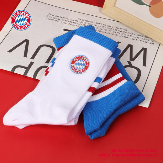 【官方正版】拜仁慕尼黑足球俱乐部丨拼色长袜logo立体刺绣柔软透气 商品图2