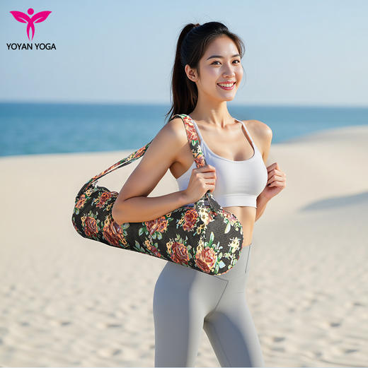 悠妍古典织锦帆布瑜伽垫收纳包15012F 商品图2