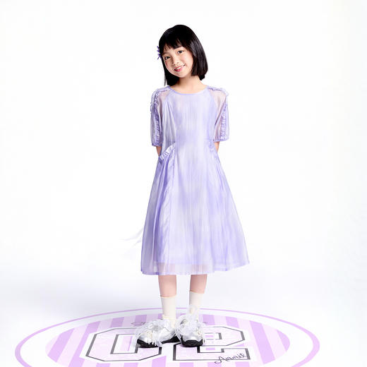 【实体店同款】女童短袖连衣裙夏季新款安奈儿童装AG523604 商品图3