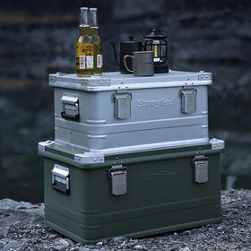 SunnyFeel山扉户外露营铝合金收纳箱野外营地超大储物箱野营箱子