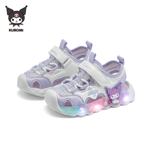 hellokitty库洛米女童包头凉鞋夏季儿童发光鞋宝宝亮灯鞋24-30 KU5526841 商品图1