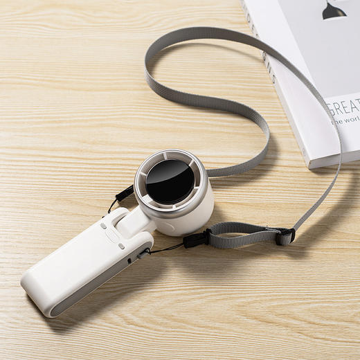 【三合一手持涡轮高速小风扇】usb充电新款冰感电风扇 便携式无叶风扇  商品图3