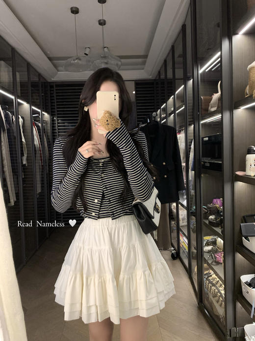 Read Nameless /黑白条纹吊带开衫套装+白色芭蕾裙裤25版 2025/3/27 商品图2