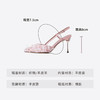 Westory2025年夏季凤羽花包头高跟空凉鞋宴会后空单鞋W25AH59391 商品缩略图3