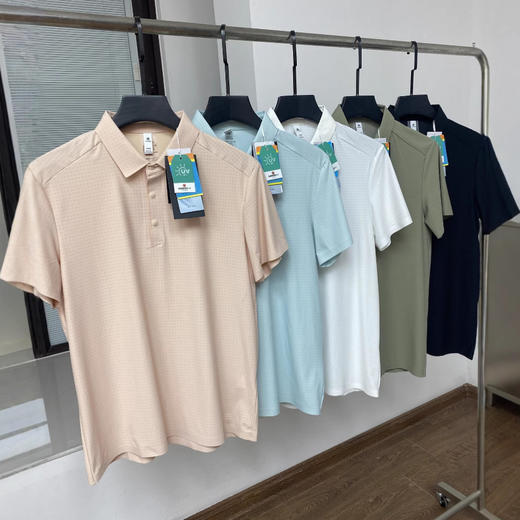 柜899！高品质透心凉速干透气3D立裁男纯色冰丝短袖polo衫！ 商品图0