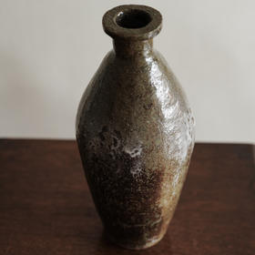 【苏州】日本柴烧粗陶花器 带艺术家签章