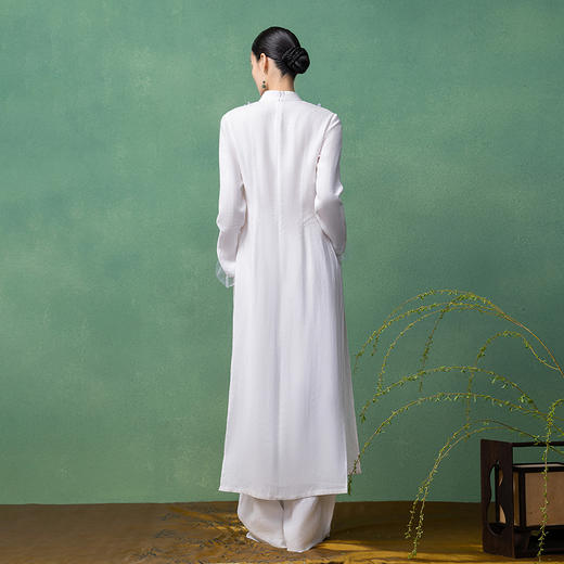 【林栖设计小店】秀场同款丁香花汉麻套装宽松2025春夏新品连衣裙阔腿裤女S1953001 商品图2