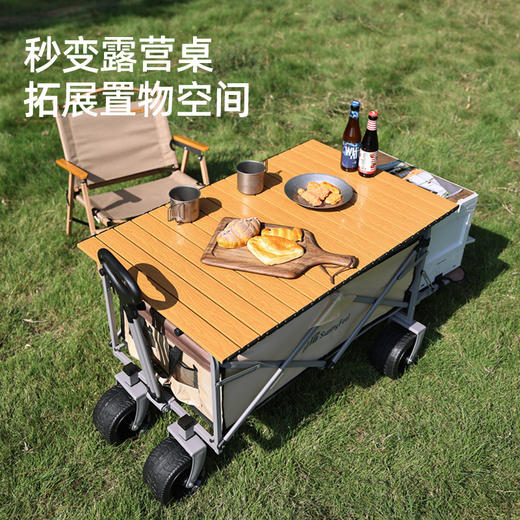 SunnyFeel山扉户外露营小推车露营车越野营地车摆摊折叠拖斗推车 商品图2