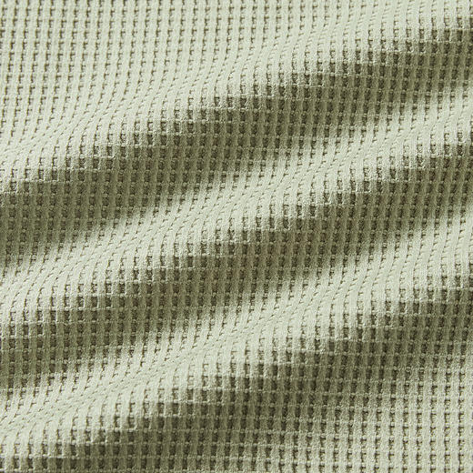 WHEELS and WIND 女式SOLOTEX华夫格短款宽松机能性圆领短袖T恤 商品图1